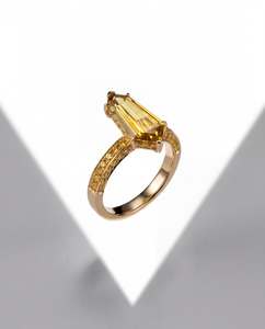Anillo de Diamante Cultivado en Laboratorio con Corte Brillante, Certificado IGI, Diseño de Cometa, en Oro Sólido de 9K, 10K, 14K, 18K, Joyería Fina de Lujo para Mujer - Product Image 2