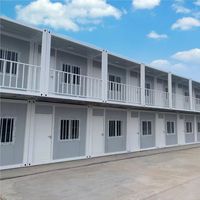 Bureau mobile personnalisé en conteneur plat, isolé, préfabriqué pour chantier de construction