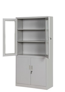 Steel Office Furniture Iron Cupboard Steel <strong>Filling</strong> <strong>Cabinet</strong> Glass Door <strong>Metal</strong> <strong>Cabinet</strong> File Office Storage <strong>Cabinet</strong> - Product Image 5