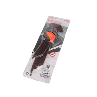 DISEN 9Pcs Ktn3400 Kunci Allen Multifungsi Set Kunci Pas Lengan Panjang Baja Chrome Vanadium Kelas Industri 1/2 Tip