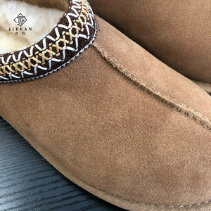 Bottes de neige à enfiler en daim véritable de haute qualité, légères, chaudes, imperméables, antidérapantes, avec semelle intermédiaire en laine et doublure en fourrure - Product Image 5