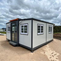 Maison conteneur portable en acier léger, extensible et étanche, pour habitation, chambre, salle de bain, salle de sport