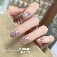 SHINE FC33 Nail Art Nouvelle Collection 2025 Série Jardin Secret Gel Effet Œil de Chat Île Déserte Hyper-Brillant Brocart Large Spectre