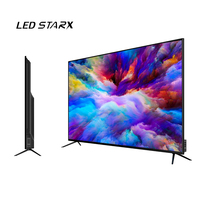TV LED Layar Datar Murah, LCD Cina 32 40 42 50 65 75 Inch 4K LED Android Smart TV