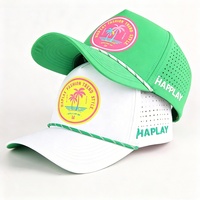 Gorra Deportiva de 5 Paneles con Diseño Personalizado y Corte Láser, Gorra de Béisbol de Poliéster con Logotipo Bordado en 3D y Parche OEM