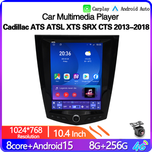 Reproductor Multimedia para Auto Android 15 de 10.4 Pulgadas para Cadillac ATS ATSL XTS <span class=keywords><strong>SRX</strong></span> CTS 2013-2018, Pantalla HD, CarPlay, Navegación GPS - Product Image 2