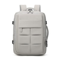 Sacs à dos unisexes imperméables extensibles de haute qualité, sensation haut de gamme, grande capacité pour étudiants, sacs pour ordinateur avec port USB en polyester