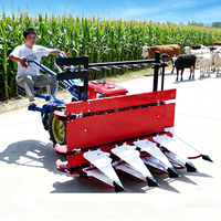 Moissonneuse d'ensilage de riz et de maïs mini soja herbe graine cumin sésame coupe machine de récolte tracteur à main moissonneuse de piment