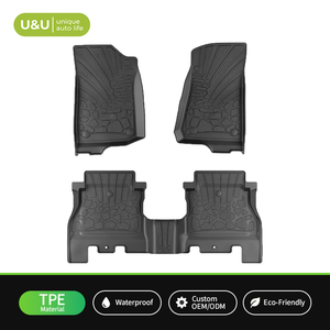 Alfombrilla de Coche Antideslizante, Impermeable, Inodora, de TPE 5D de Alta Resistencia, Antiolor y No Tóxica, para <span class=keywords><strong>Jeep</strong></span> Gladiator 2020 - Product Image 1