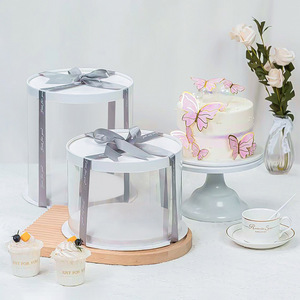 Tùy Chỉnh Vòng Trong Suốt Bánh Hộp 4 6 <span class=keywords><strong>8</strong></span> 10 Inch Cao Cho Sinh Nhật Nướng Bao Bì Thực Phẩm Với Dập <span class=keywords><strong>In</strong></span> Ấn Bán Buôn - Product Image 2