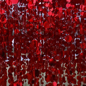 Tenda di Paillettes e Perline Rossa, Oro, Argento, Colorata, Lucida, Leggera, per Soffitto, Parete, Matrimoni, Feste, Decorazioni per la Casa - Product Image 6