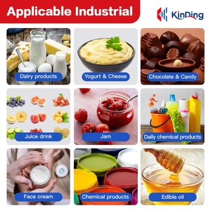 Máy trộn nhũ tương hóa mỹ phẩm, máy trộn cao tốc điện di động, máy trộn đồng nhất - Product Image 5