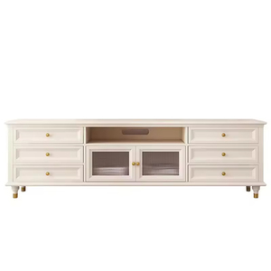 Meuble TV portable intelligent en <span class=keywords><strong>bois</strong></span> au design classique et antique pour salon, support de <span class=keywords><strong>tablette</strong></span> sur pied - Product Image 3