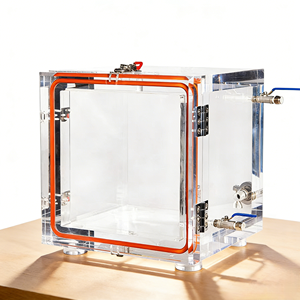 Boîte de scellement sous vide de laboratoire personnalisée, usinée CNC, transparente, pour température et pression constantes, avec usinage par électro-érosion à fil - Product Image 2