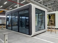 Chine 8.5 Capsule espace minuscule maison préfabriquée 2 chambres à coucher modulaire détachable apple Pods cabine maison avec cuisine pour la plage