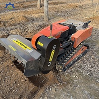 Robot tondeuse RC robuste 800 mm pour le contrôle de la végétation dense