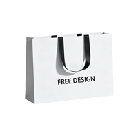 Sac en papier kraft recyclable, biodégradable, durable, multicolores, avec poignées en ruban satiné, écologique, luxe, pour les achats, les cadeaux et la promotion
