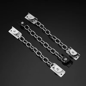 Adjustable Stainless Steel Door Security Chain <b>Lock</b> Modern Screw-Mounted Slide Bolt for Hotel & Home Safety - Product Image 6