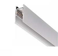 Rail magnétique 48V à montage en surface 1M 2M 3M avec finition blanche ou noire