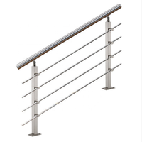 Tuyau d'acier inoxydable de 2 pouces SS 304 Tube carré rond pour tuyau de rampe d'escalier