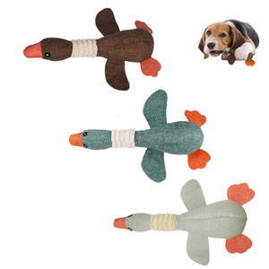 Commercio all'ingrosso morbido anatra volante cigolante peluche giocattolo per cani fornitore di animali domestici - Product Image 1