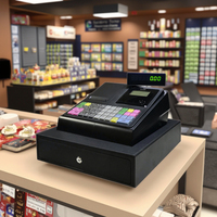 Longfly LF100 Caisse enregistreuse électronique à écran LCD à 8 chiffres Ancien système de point de vente pour point de vente (EPOS/TPV)