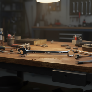 Llave Combinada Fervi de 11/16 Pulgadas Cromada con Acabado Pulido Espejo - Product Image 3