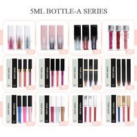 Kit de Rouge à Lèvres Mat et Gloss Brillant Personnalisable avec Logo, Finition Transparente, Sans Cruauté Animale, Effet Scintillant, Vente en Gros OEM ODM