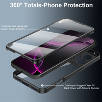 Coque de téléphone transparente en acrylique anti-chute 360° à double couche pour Google Pixel 10A 10 9 Pro XL 10 9 6A 6 Pro