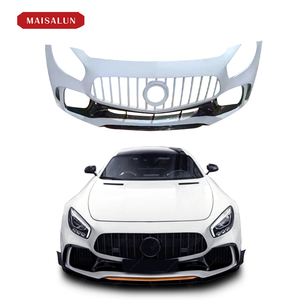 Pare-chocs avant de voiture en PP + fibre de carbone pour <span class=keywords><strong>Mercedes</strong></span> Benz Amg GT/<span class=keywords><strong>GTS</strong></span> Upgrade to P Style Bodykit Front Bumper Front Splitters - Product Image 6