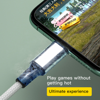 Cable de Datos USB con Logotipo OEM, Trenzado de Nailon, Carga Rápida 2.4A, 1m 2m, para iPhone, iOS, Escáner de Código de Barras, Uso con Computadora