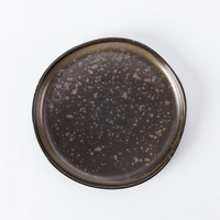 Service de table en céramique nordique de luxe noir et marron japonais, ensemble de tasses, qualité alimentaire, emballage en vrac, livraison gratuite, design personnalisé, mariage