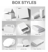 Boîte d'expédition blanche, boîte à courrier en carton ondulé blanc kraft, boîte cadeau pour l'emballage des petites entreprises