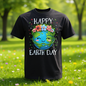 Camiseta con diseño floral de Happy Earth Day para niños y niñas - Product Image 3