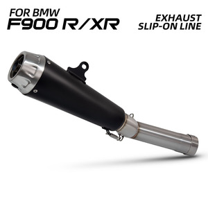 Silencieux d'échappement F900 pour <span class=keywords><strong>BMW</strong></span> F900R <span class=keywords><strong>F900XR</strong></span> 2020-2024, tube de raccordement pour <span class=keywords><strong>moto</strong></span> Super Street Bike avec DB Killer - Product Image 1