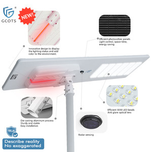 Farolas Solares Todo en Uno con Carcasa de Aluminio y Tira de Luces Decorativas de Colores, Resistentes al Agua para Exteriores, Ideales para Atracciones - Product Image 2