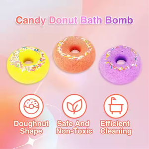 Colorato SPA frizzante vegano di lusso caramelle ciambella bomba da bagno per la doccia per bambini Bubble Bar bombe per bambini - Product Image 2