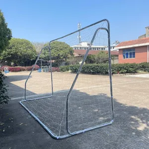 Venda por atacado de ferramentas de treinamento de futebol ao ar livre, porta conveniente ajustável para esportes, rede de futebol