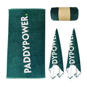 特大サイズのパーソナライズされた100％コットンビーチタオル、ベロア素材、カスタムデザイン、反応染料プリントロゴ入りバスタオル/ビーチタオル - Product Image 3