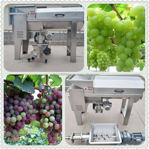 Broyeur industriel 380V 1.5KW de machine d'égrappage de raisin d'acier inoxydable de marque du prix usine YANHUI - Product Image 2