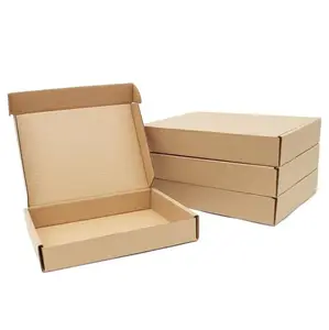 Boîte en Carton avec Logo personnalisé, Logo personnalisé écologique, Durable, pliable, pour la livraison, Kraft, 50 pièces
