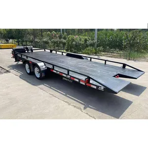 2 axles car carrier semi trailer utility car transporter trailer made in China