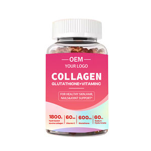 Private Label Kollagen-Gummis Vitamin C Glutathion Nahrungsergänzungsmittel Schönheitspflege Unterstützung OEM ODM Großhandel Anpassung - Product Image 1