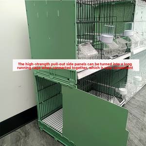 Nouvelle <span class=keywords><strong>Cage</strong></span> à oiseaux en métal à motif solide pour l'élevage de canaris or <span class=keywords><strong>Finch</strong></span> perruche grise perruche inséparable oiseaux de compagnie - Product Image 4