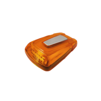 Feu de position latéral ovale à LED E-Mark 10-30V avec lentille réflectrice pour bus, camion et remorque