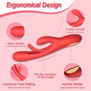 Vibratore Dildo Rabbit, Giocattoli Sessuali, Massaggiatore Punto G per Donne, Stimolatore Clitorideo e dei Capezzoli, Potente Massaggiatore per Adulti - Product Image 3