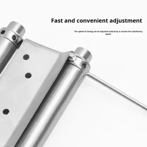 Петля для двустворчатых ворот Golden Glory из нержавеющей стали, полированная, с матовой отделкой, автоматическое закрывание, двусторонняя, с пружиной свободного хода - Product Image 5