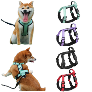 Adjustable Soft Padded Reflective Oxford Vest <b>Large</b> <b>Dogs</b> Easy Control Handle No-Choke Pet <b>Harness</b> Breathable Lights Rivet - Product Image 5