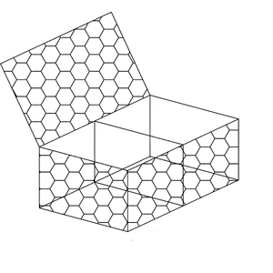 Caisse de gabion hydraulique à double torsion, remplie de galets, <span class=keywords><strong>cage</strong></span> en pierre anti-érosion pour le renforcement des pentes de rivières et la lutte contre les inondations - Product Image 1