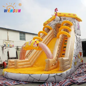 Commercial Inflatable Princess Combo Slides Bouncy Castles With Lagoons Inflatable Pink Princess Moonwalks For Rentals